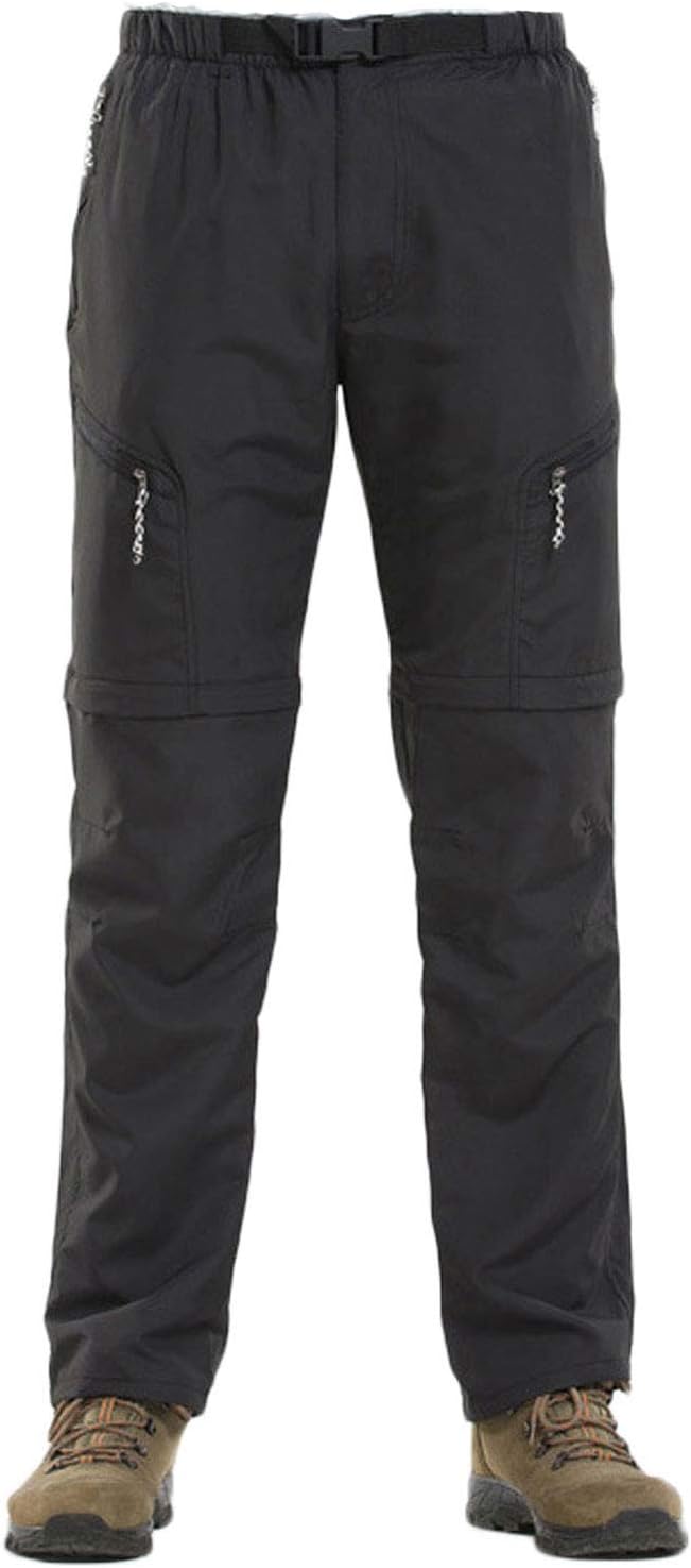 LANBAOSI Men's Outdoor Quick Dry Hiking Pants Convertible Cargo Shorts