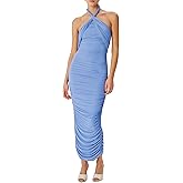 Ronny Kobo Womens Ella Halter Jersey Dress