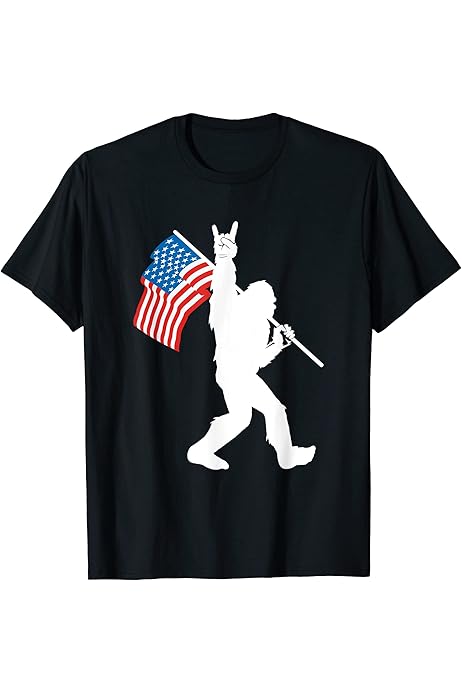 bigfoot flag shirt