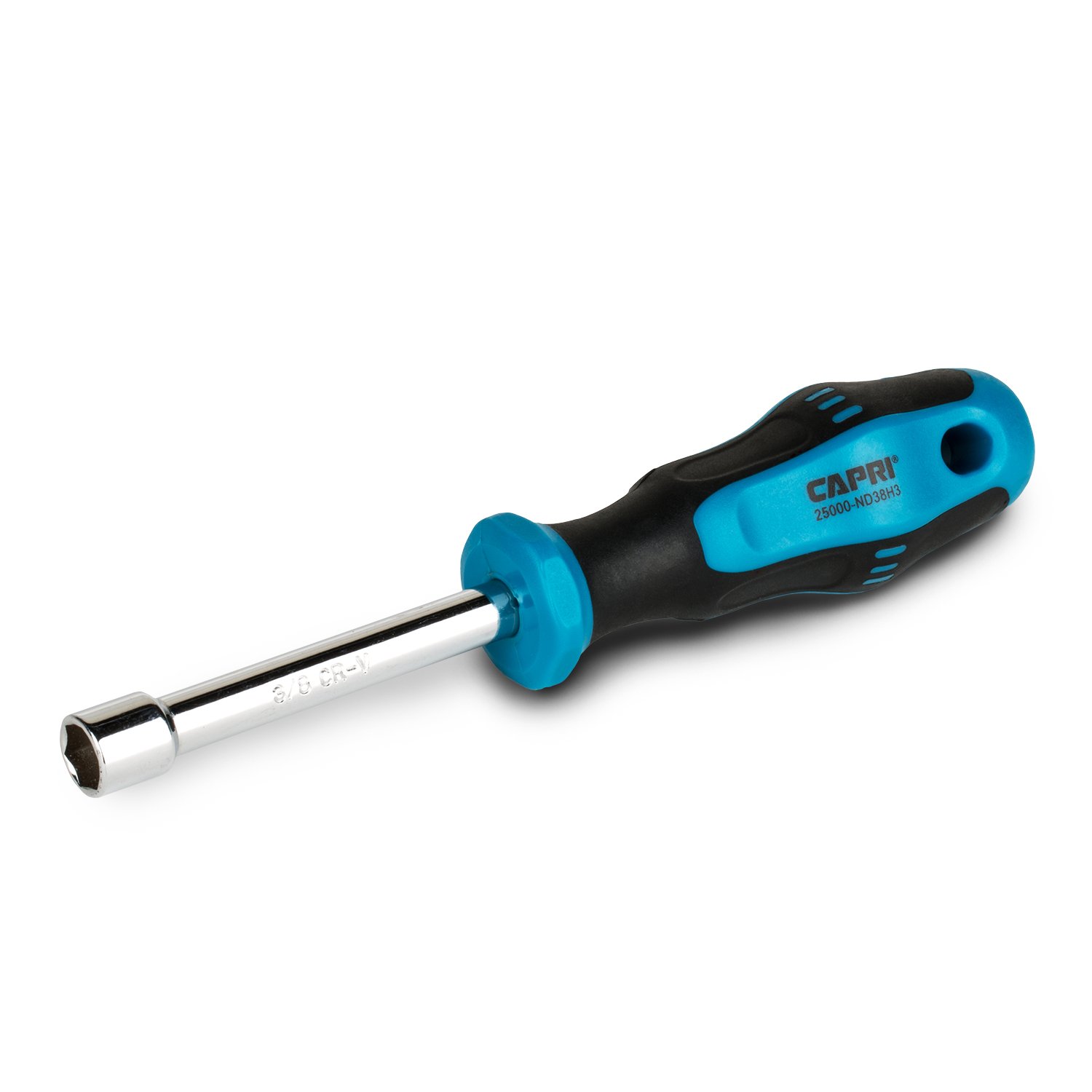 Capri Tools Kontour 3/8-Inch Nut Driver, 3-Inch Hollow Shaft