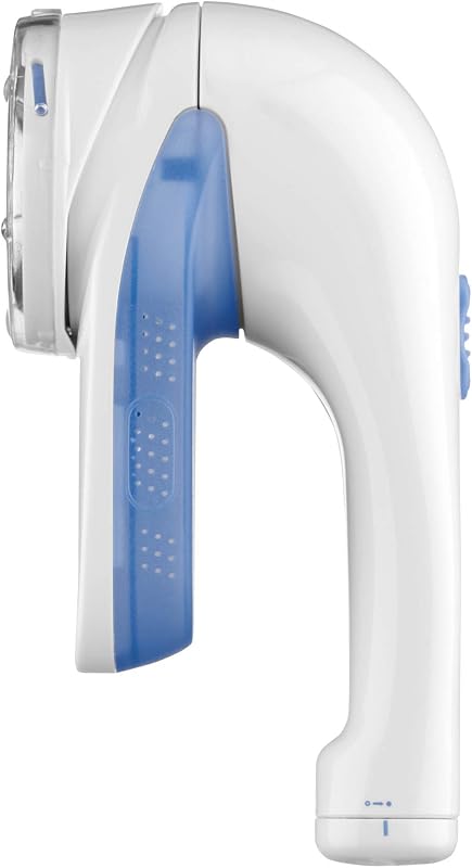 Rimuovi Pelucchi, Rasatore Anti-Pelucchi a Batteria per Abiti e Tessuti, Manico Ergonomico, Testa Grande, Bianco/Blu, CLS1XE