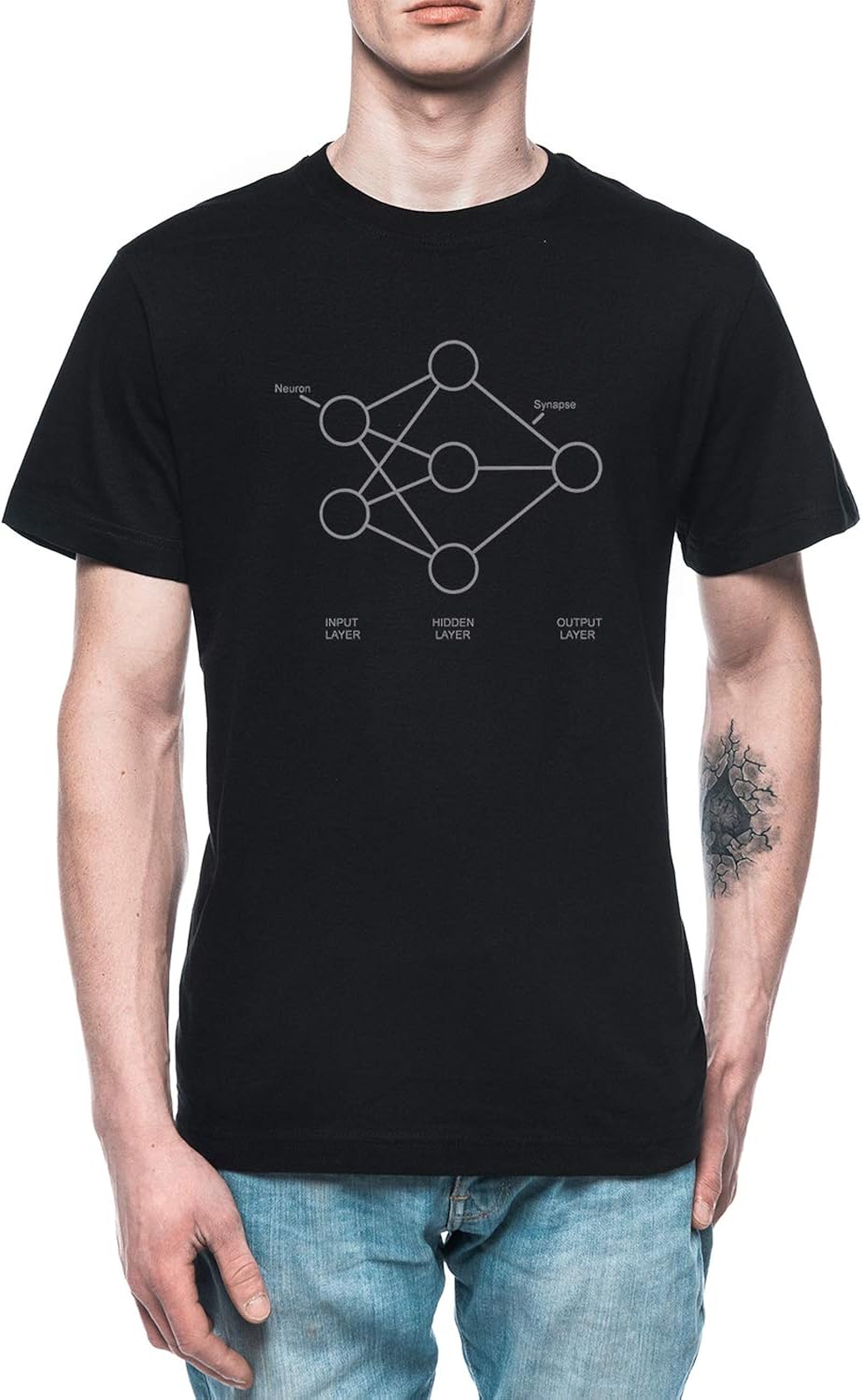 Neural Network Men's TShirt Tee Black Amazon.co.uk Clothing