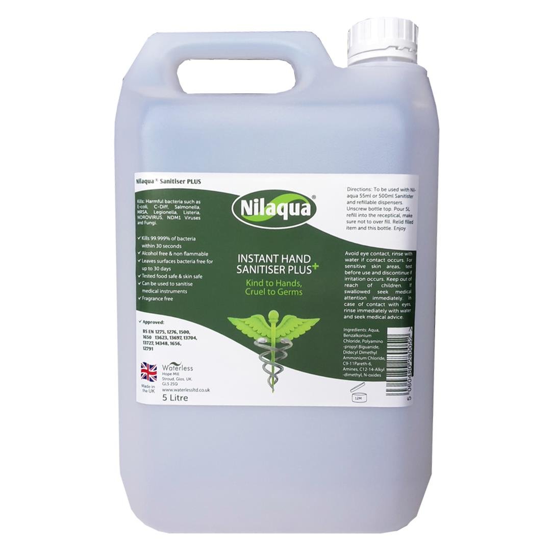 Nilaqua Alcohol Free Hand Sanitiser, 5 Litre