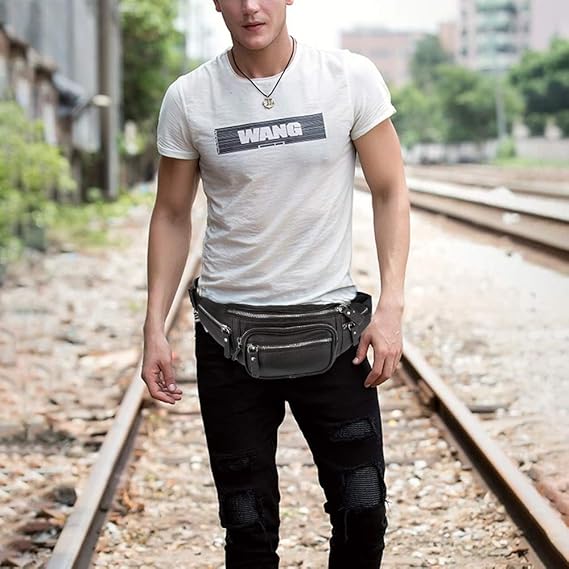 nabob leather fanny pack