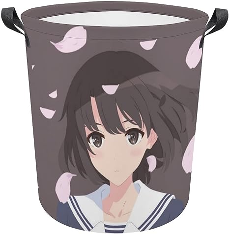 Amazon Zarker 冴えない彼女の育て方 加藤恵 ランドリーバスケット ランドリーかご 洗濯かご 収納バッグ 取っ手付き 防水 大容量 取っ手付き 雑物収納 折りたたみ スリム おしゃれ 人気 キャラクター かご バスケット オンライン通販