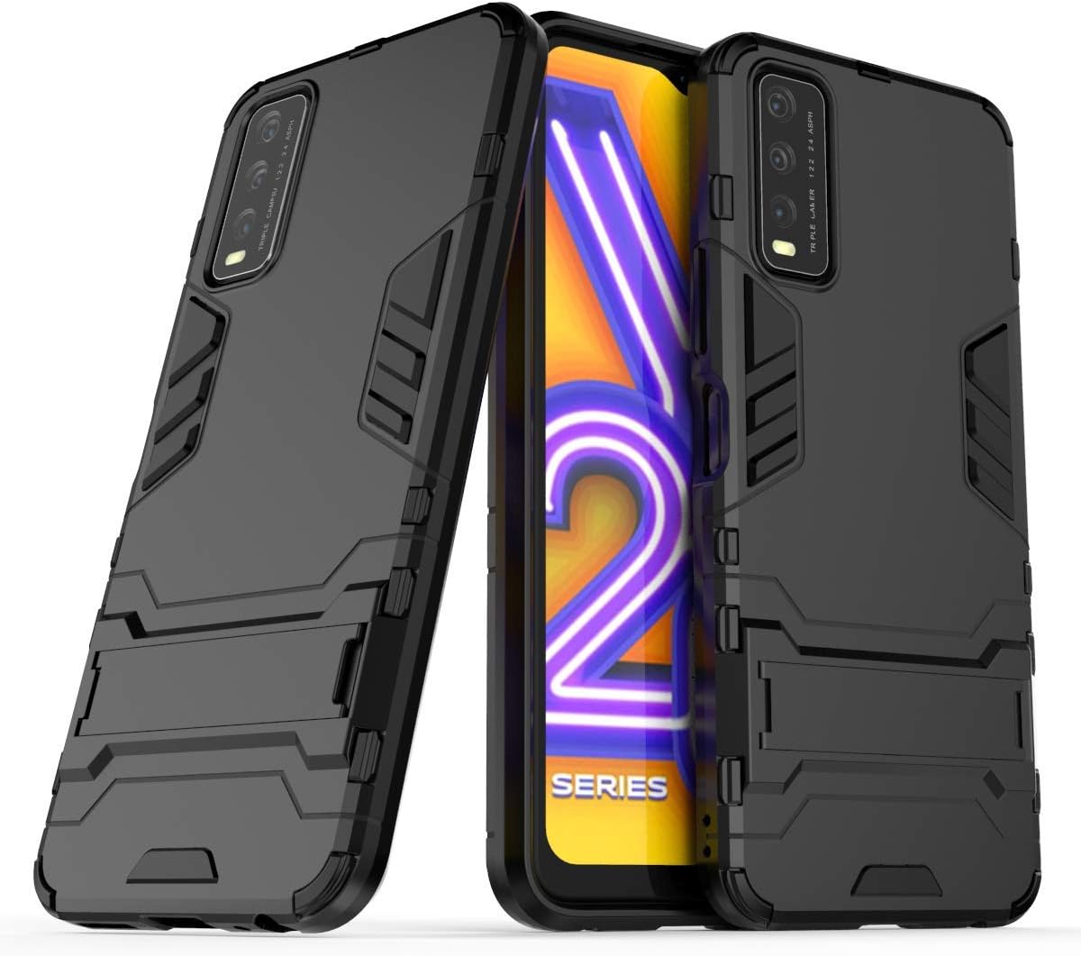 Phone Holder, Cover for vivo Y20-Black 