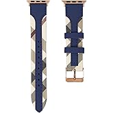 Designer Band Compatible with Apple Watch S11 42mm&46mm 38mm 40mm 41mm 44mm 45mm 49mm for Women, Fancy Leather Strap Luxury Wristband Replacement for iWatch 10 9 8 7 6 5 4 3 2 1 SE