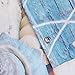 BROSHAN Beach Shower Curtains for Bathroom, Coastal Fishing Nets Seashells Conch Starfish on Wooden Board Ocean Bathroom Decor, Blue Waterproof Fabric Shower Curtain with Hooks