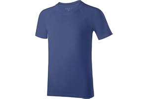 DRONIRING Boys' UPF 50+ Rash Guard Short Sleeve, UV Sun Protection SPF Swim Shirts, Youth Kids Rashguard Water Shirt for Beach Surfing