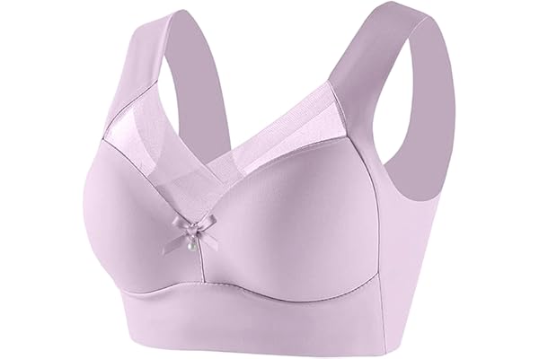 Push Up Bras for Women Plus Size Full Coverage Wireless Bralettes High Support Everyday Bra Breathable Underwear