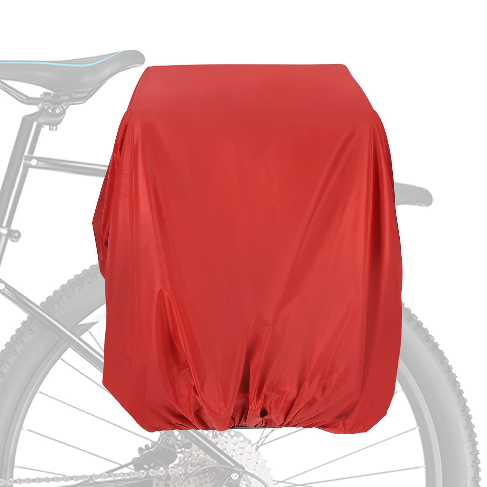 PATIKIL 100L Bicycle Rear Rack Rain Cover, Bike Trunk Rain Cover Waterproof Cycling Rain Cover for Mountain Cycling Hybrid Bike, L, Red