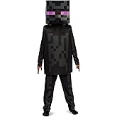 Disguise Minecraft Child Enderman Deluxe Costume, Official Minecraft Kids Costume Outfit, Children's Size 10/12