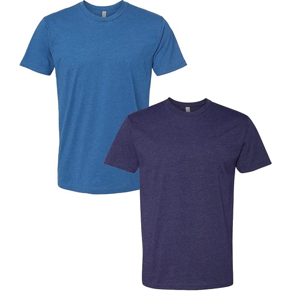 5.6 Oz 50/50 T-Shirt - White/Orchid Blend, Large Size, Classic Casual Tee
