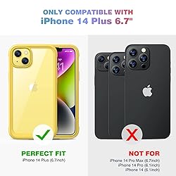 Diaclara Designed for iPhone 14 Plus Case, Full