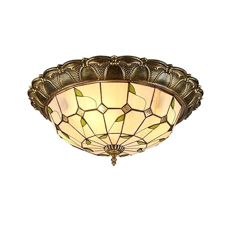 Led Tiffany Style Ceiling Lights Stained Glass Ceiling Lamp 85