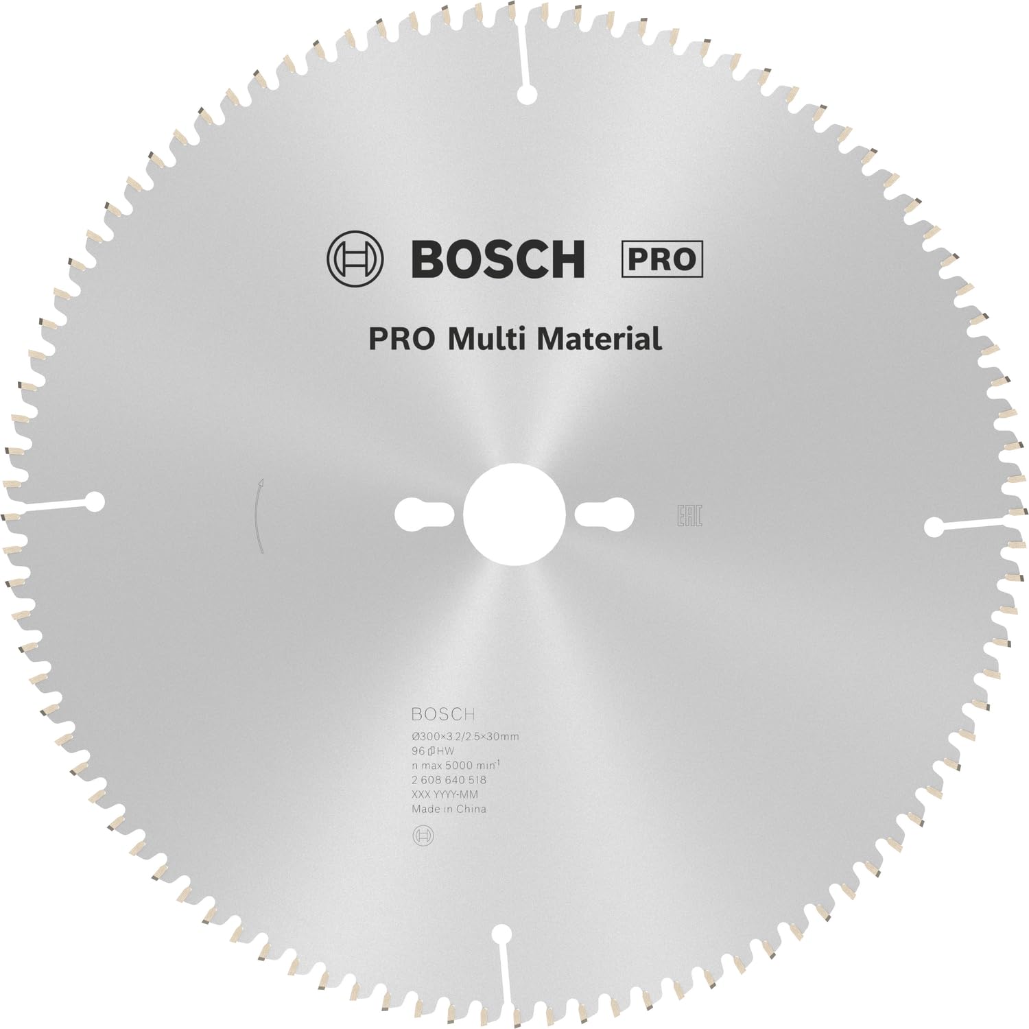 Bosch 1x PRO Multi Material Circular Saw Blade for Corded Mitre Saws (for Aluminium, Plastics, Ø mm, Professional Accessory Mitre Circular Saw)
