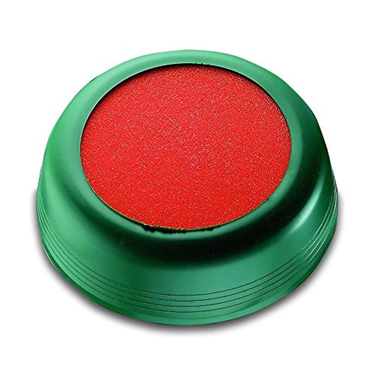 Läufer Round Stamp and Envelope Sponge Damper Pad with Elastic Grip Plate Green 85mm Ø Green