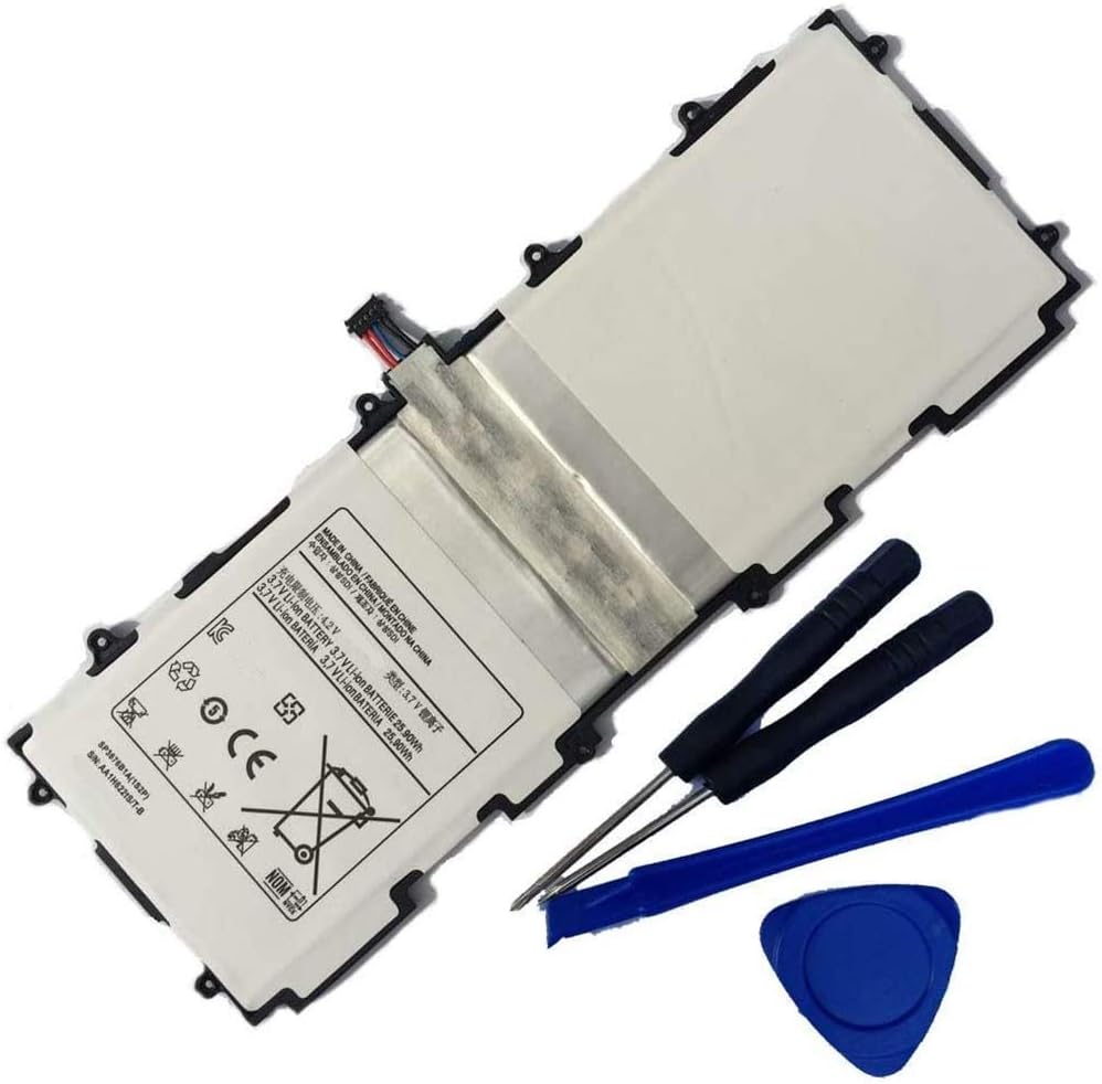 Uniamy Tablet Replacement Battery SP3676B1A For Galaxy Tab 10.1 GT-P7500 GT-P7510 GT- P7511 P7500 P7510 P7511 Galaxy Tab 2 10.1 GT-P5100 GT-P5110 GT-P5113 P5100 P5110 P5113+ Free tools