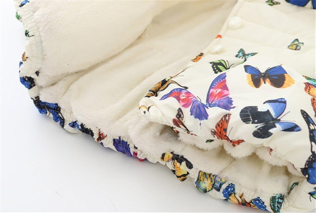 Baby Girls Winter Autumn Cotton Warm Butterfly Jacket Coat: Clothing