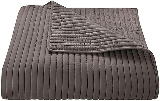 Amazon Com Bridge Street Reese King Coverlet In Mink Home Kitchen