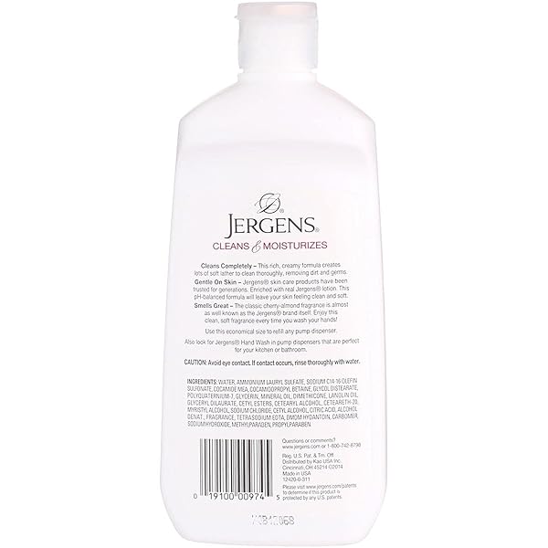 JERGENS EXTRA MOISTURIZING LIQUID HAND WASH REFILL, 16 OUNCES (PACK OF 3)