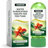 Powerful Aquarium Water Purification Tablets, Fast Acting Water Clarifier | For Fish Tank, Water Purification Tablets,Safe &amp; Gentle Formula for Freshwater Aquariums, 35 Tablets per Bottle