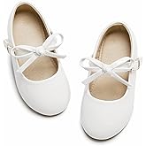 Felix & Flora Toddler Little Girls Dress Shoes - Flower Girls Mary Jane Flats Ballet Shoes Party Wedding