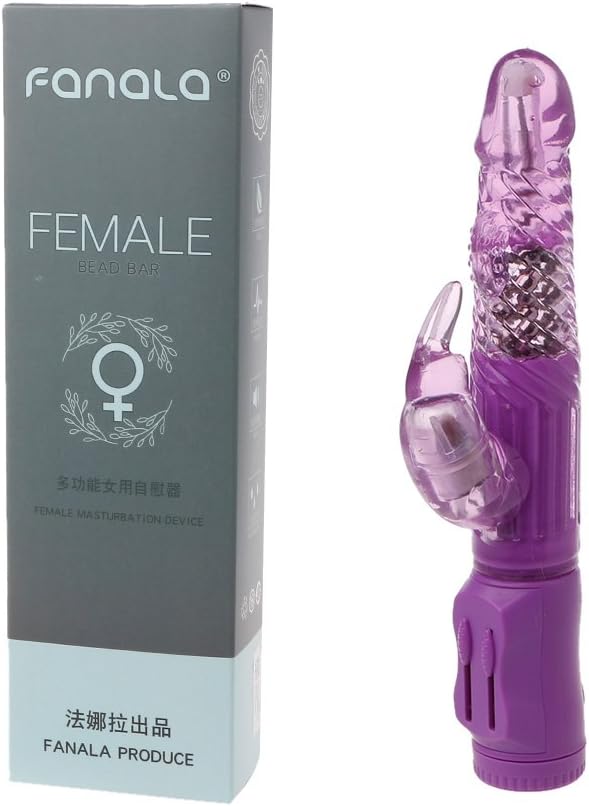WEI EI Waterproof New Rabbit VIB 12 Speeds Rottion G-Mssager for Women (Purple)