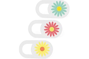 IMNEXT2U Laptop Camera Cover Slide 3 Pack Ultra Thin Slide Laptop Camera Cover for Echo Show, MacBook Pro, MacBook Air, Computer, Tablet, Mac Air, Chromebook, PC - Daisy (Patent Pending)