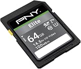 PNY Elite 64GB SDXC Class 10 UHS I U1 100MB/s storage card view 2
