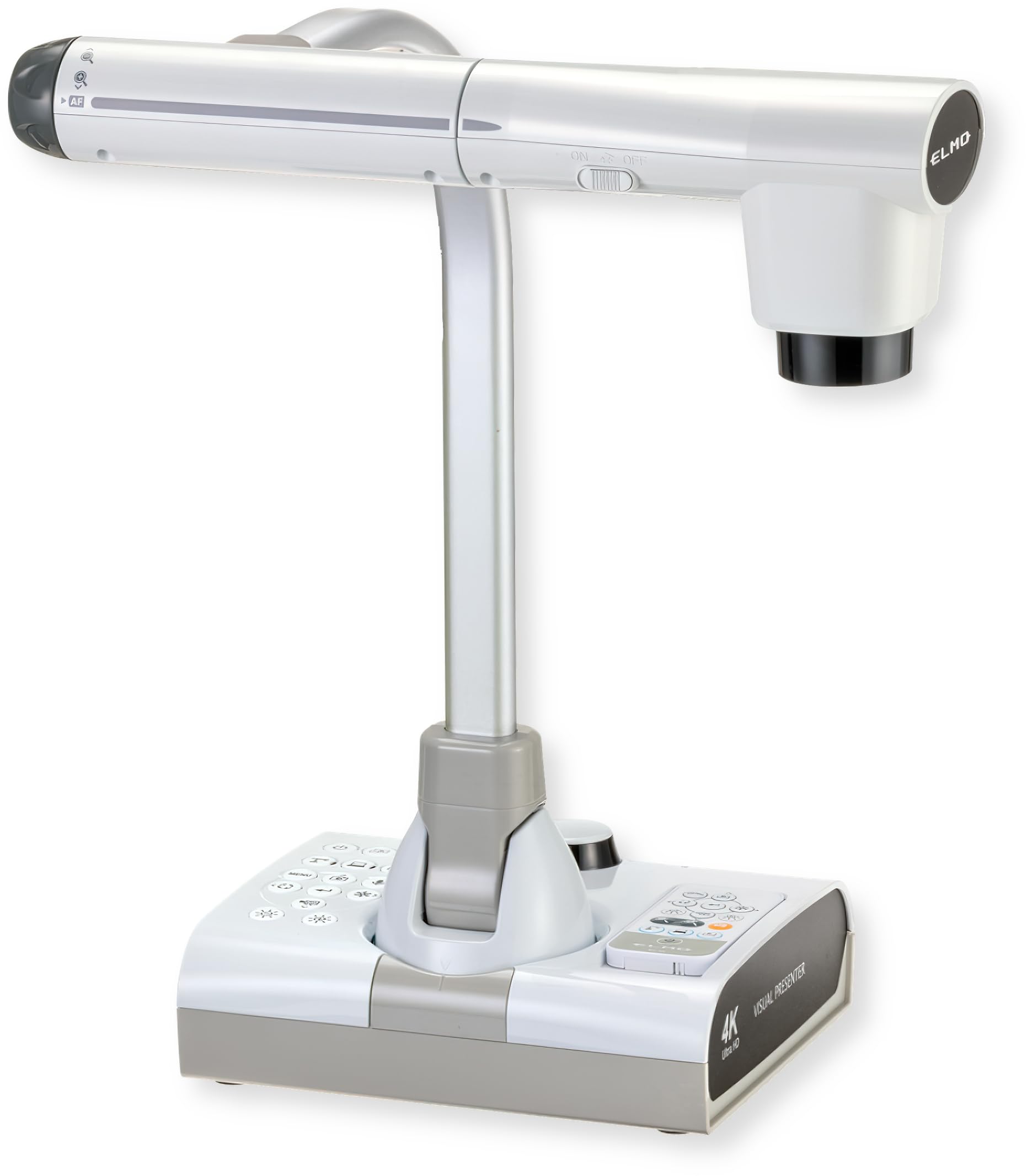 Elmo 1380 Model TT-12G Interactive Document Camera, 4K Ultra HD, 12MP Sensor, Built-in Mic, Multi-Angle Flexible Arm, HDMI/USB/VGA, 192x Zoom; For Classroom Distance Learning; Replaced 1379 TT-12W