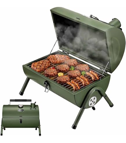 Amazon.com: Bodum, Fyrkat Picnic - Parrilla de carbón, color negro