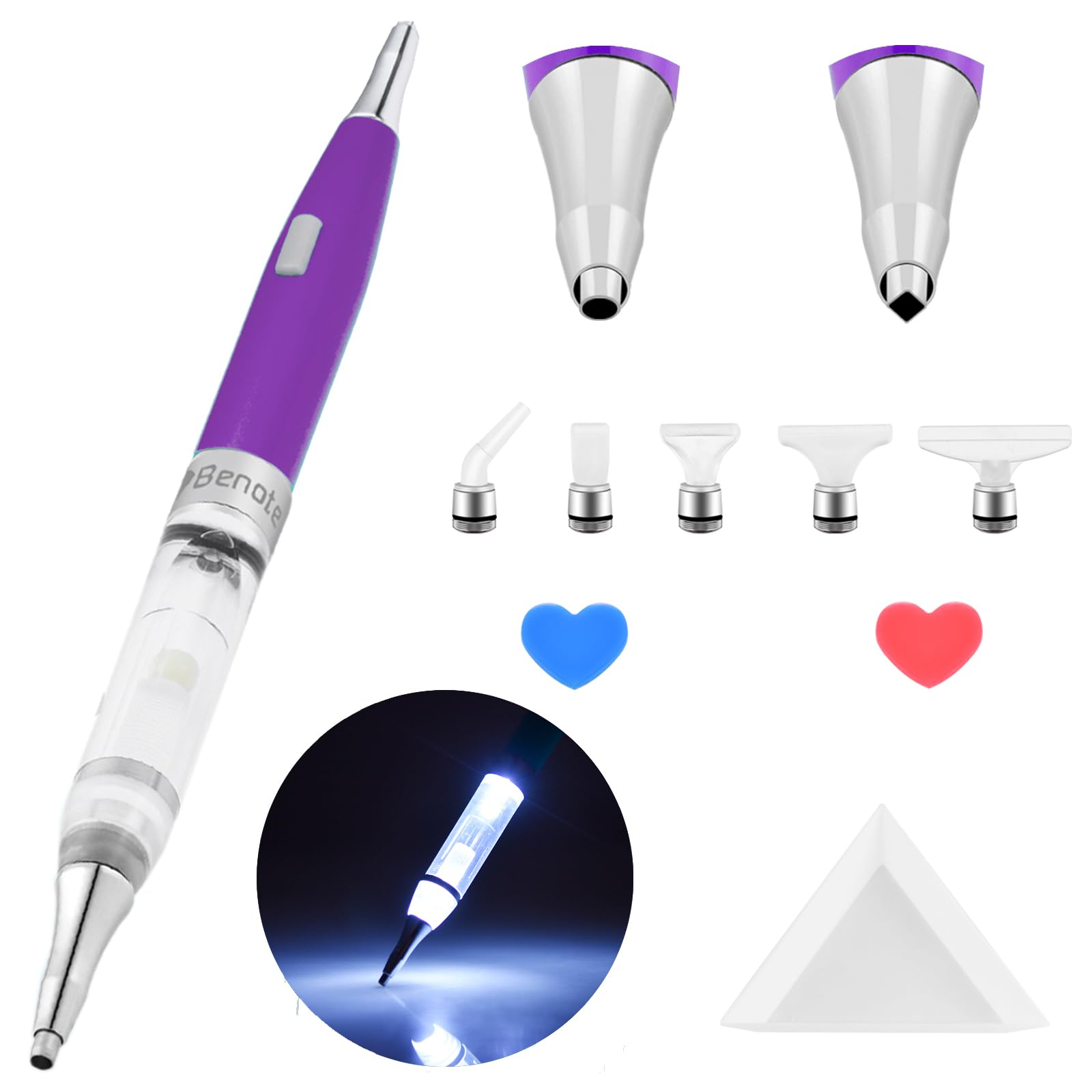 Benote Diamond Art Painting Drill Pen 2.0 with Metal Sticky Tips ...