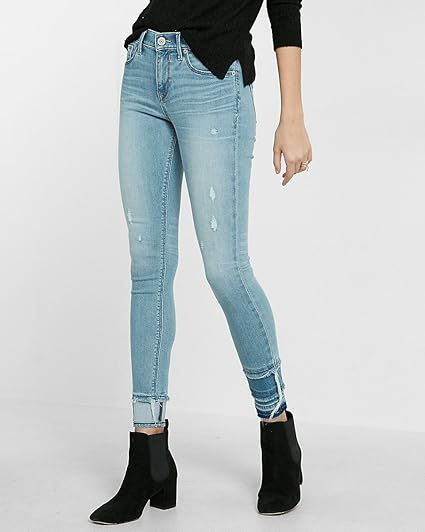 express skinny mid rise pants