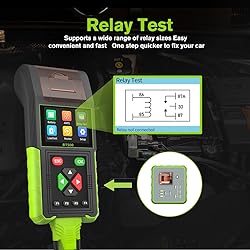 Automotive Battery Tester with Printer, 12V 24V Car