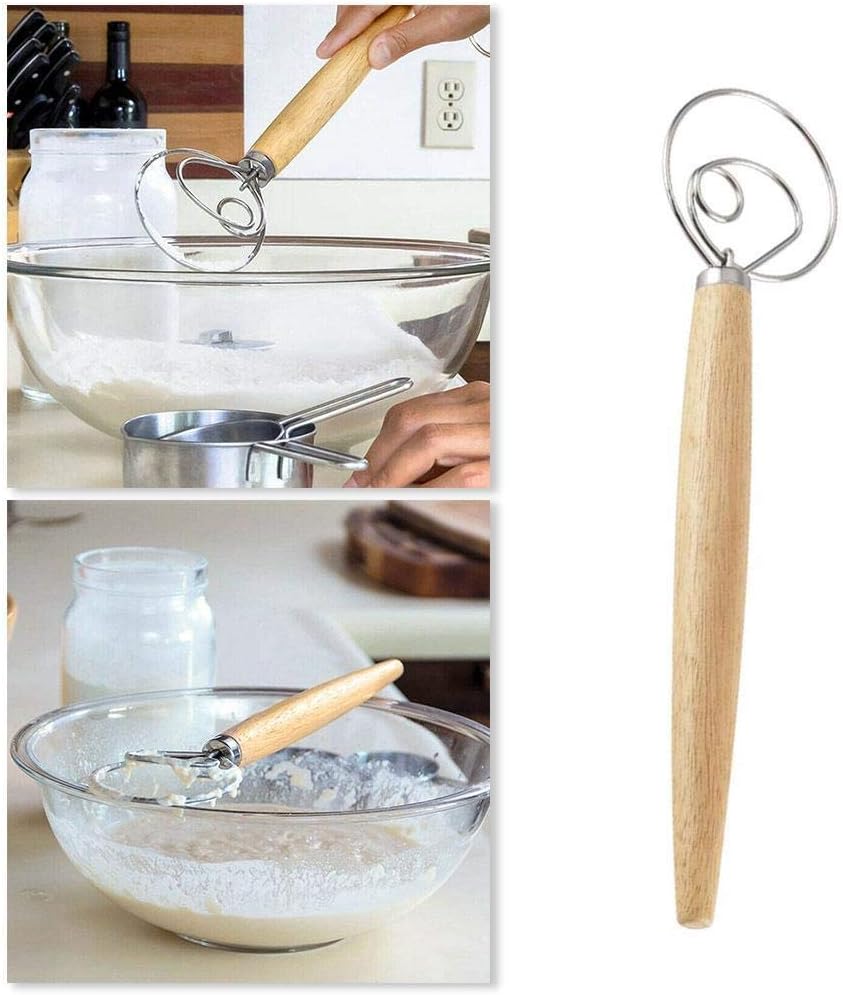 Stainless Steel Dough Blender Hand Dough Mixer DIY Bread Egg Beater