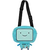 Bioworld Adventure Time BMO Character 9.5" Plush Crossbody Bag