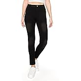 Leggings Depot Women's Stretch Pull-on Skinny Denim Look Jean Leggings (Available in Plus Size)