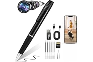 FANGJIE 1080P Mini Hidden Camera Pen,Long Battery Life, Easy to Use, Nanny Cam Mini Security Cameras,Pen Camera for Capture Every Moment【2025 Upgrade】