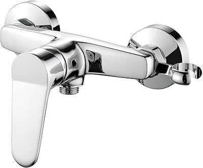 Ibergrif Shower Mixer Valve Wall Mounted Single Lever Chrome Finish Brass