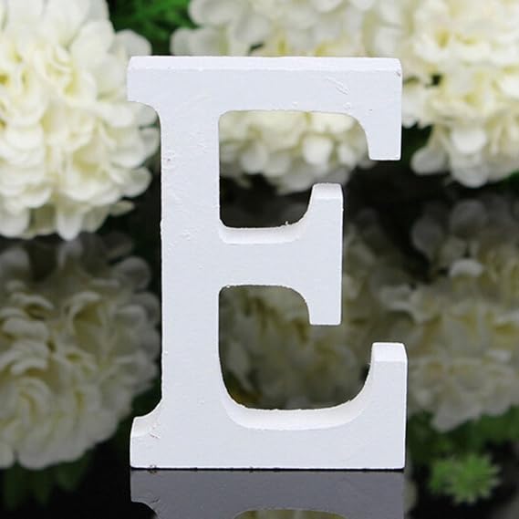 Freeas Dekorative Holz Buchstaben, hängende Wand 26 Buchstaben aus Holz Alphabet Wand Buchstaben für Kinder Baby Name Mädchen