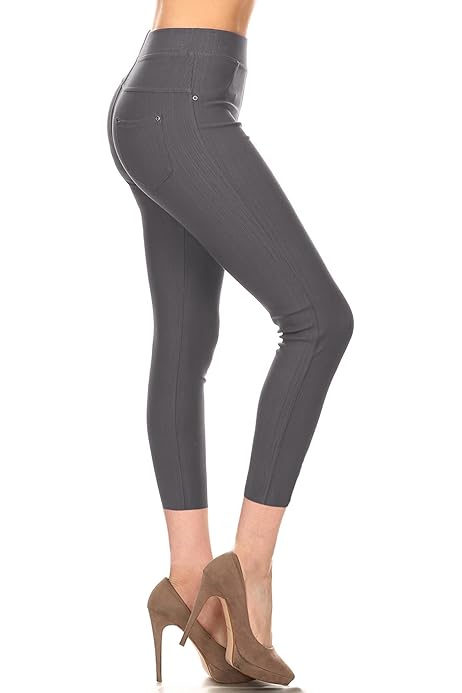 Leggins Mujer Leggings Vaqueros Para Mujer Cintura Alta Y