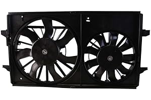 AUTO SHACK AutoShack Radiator Dual Cooling Fan Assembly Replacement for 2004 2005 2006 2007 2008 2009 2010 2011 2012 Chevrolet Malibu 2006-2010 Pontiac G6 2007-2009 Saturn Aura 2.2L 2.4L 3.5L V6 FWD FA720612