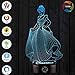 3D Optical Illusion Night Light - 7 LED Color Changing Lamp - Cool Soft Light Safe For Kids - Solution For Nightmares - Disney Princess Cinderella