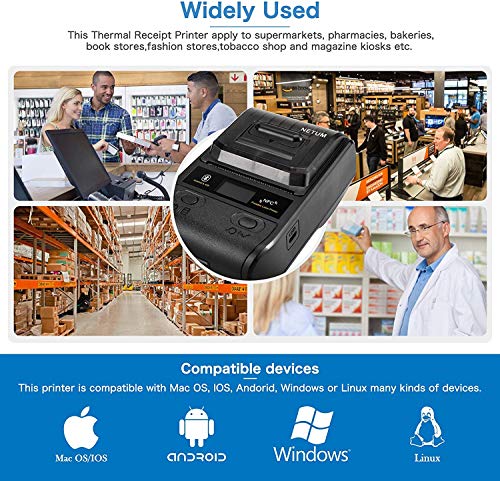 netum wireless bluetooth receipt thermal printer