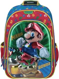MOCHILA MARIO V BOWSER ROJA : Amazon.com.mx: Ropa, Zapatos y Accesorios
