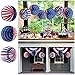 OULII Fourth of July Party Lantern Decoration Hanging US Flag Patriotic Design 10