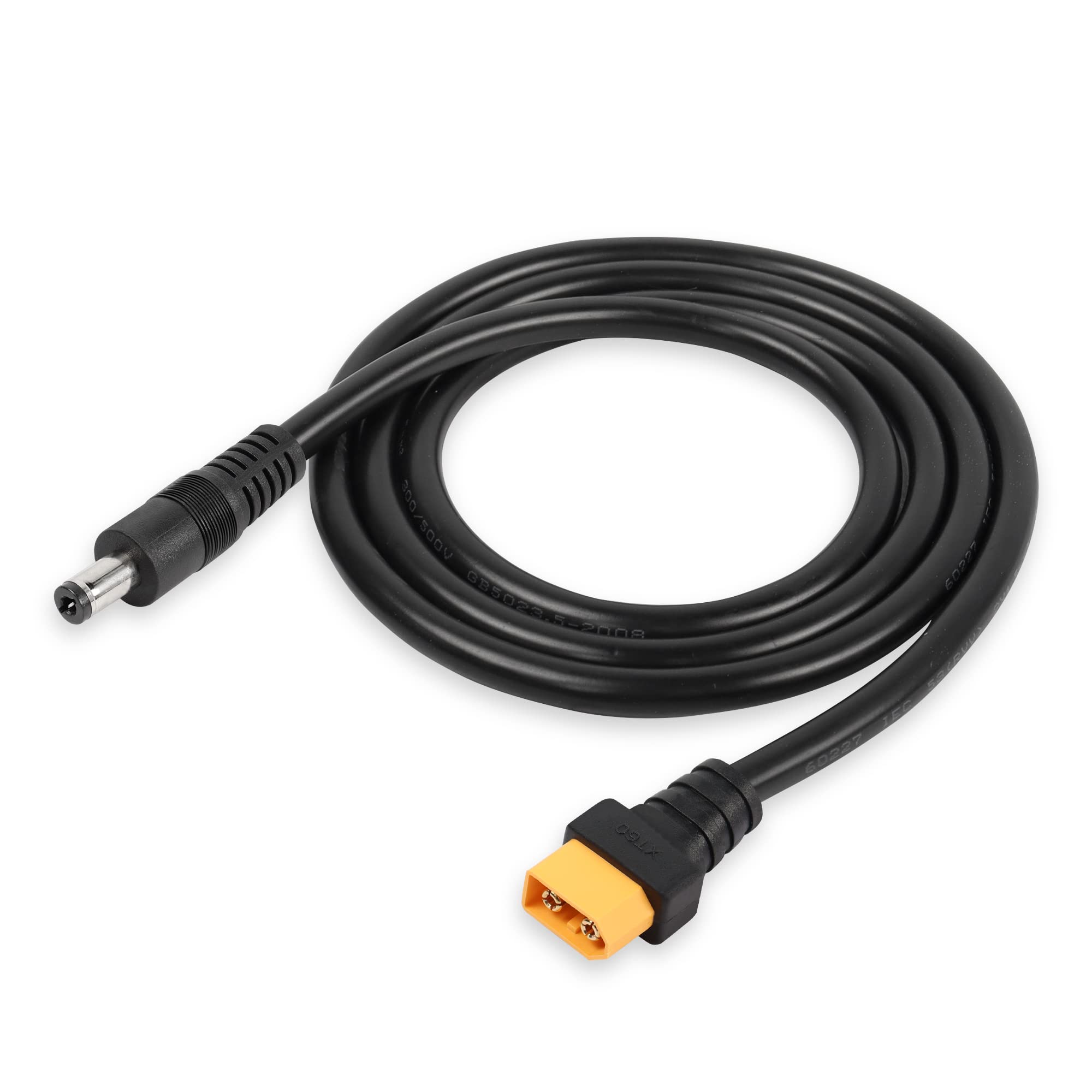Photo 1 of GINTOOYUN XT60 to DC5521 Power Cable, XT-60 Male to DC 5.5mm x 2.1mm Male Adapter Cord for FPV Goggles,etc. 1m