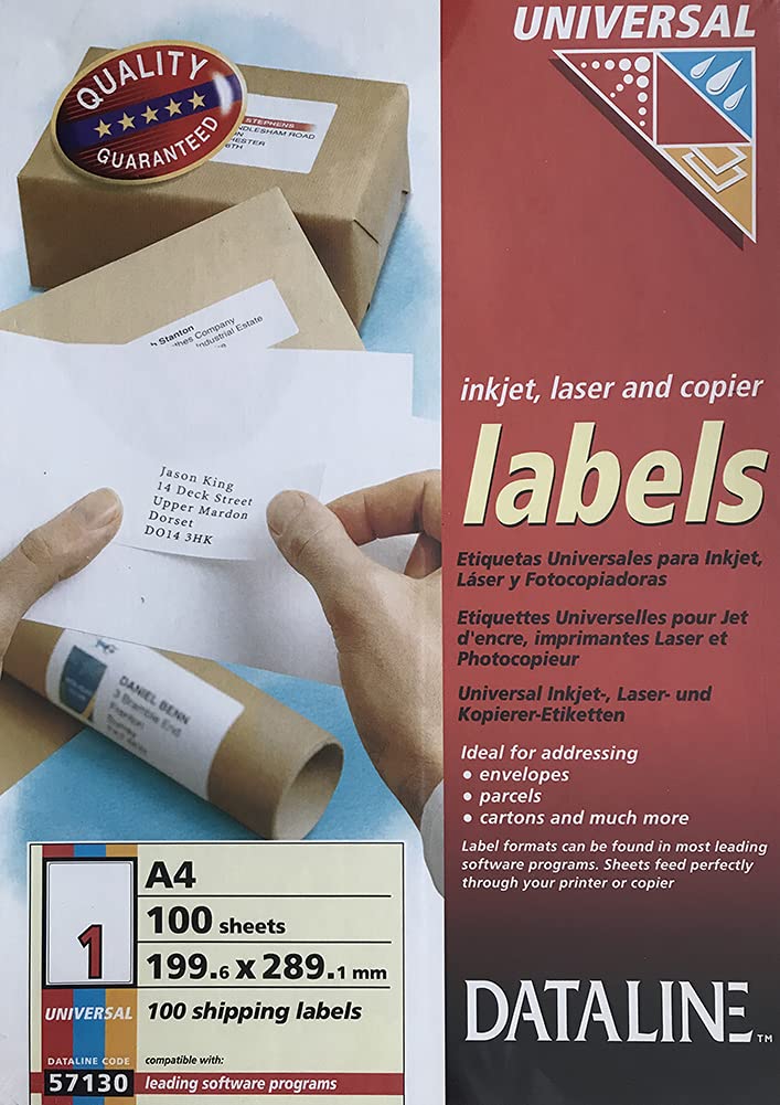 Esselte 57130 Label - White (Pack of 100)