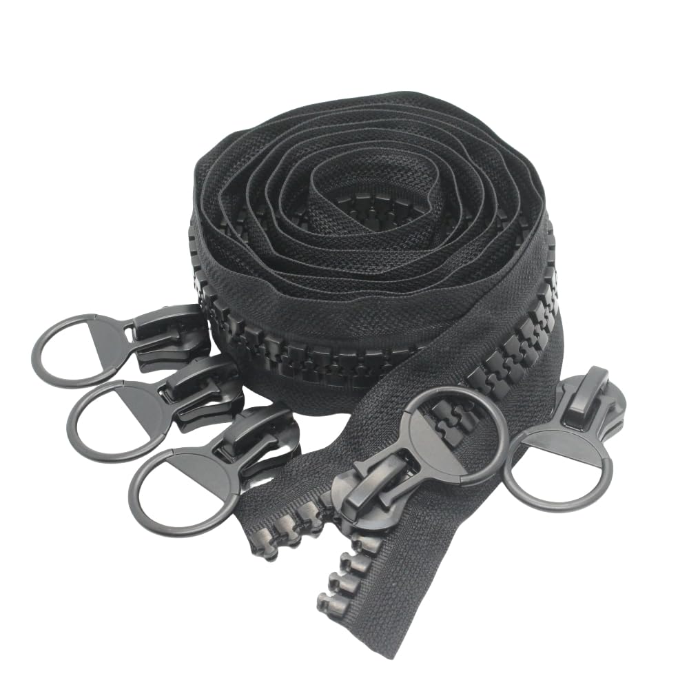 YaHoGa #20 Super Large Plastic Zipper Heavy Duty